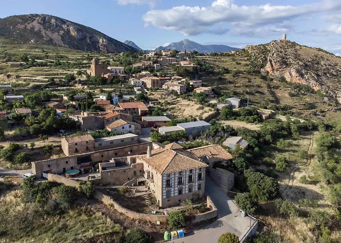Casa Calvo En La Sierra De Guara Privada Con Piscina Grupos 別荘 Santa Eulalia la Mayor