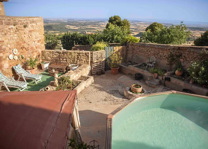 Casa Calvo En La Sierra De Guara Privada Con Piscina Grupos *